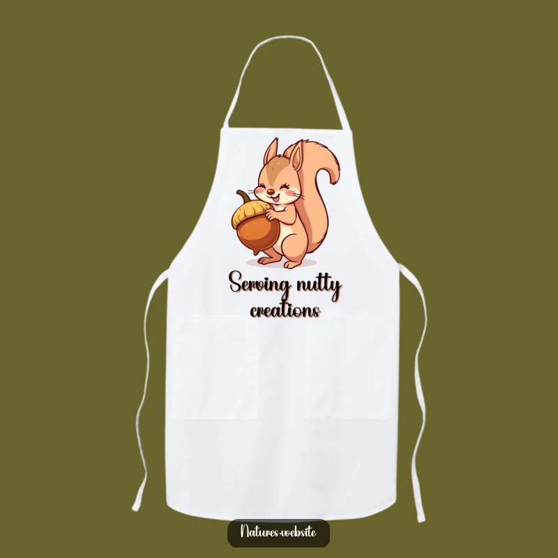 Funny Squirrel Apron: Acorn Balancing Chef - A Hilarious Kitchen Gift