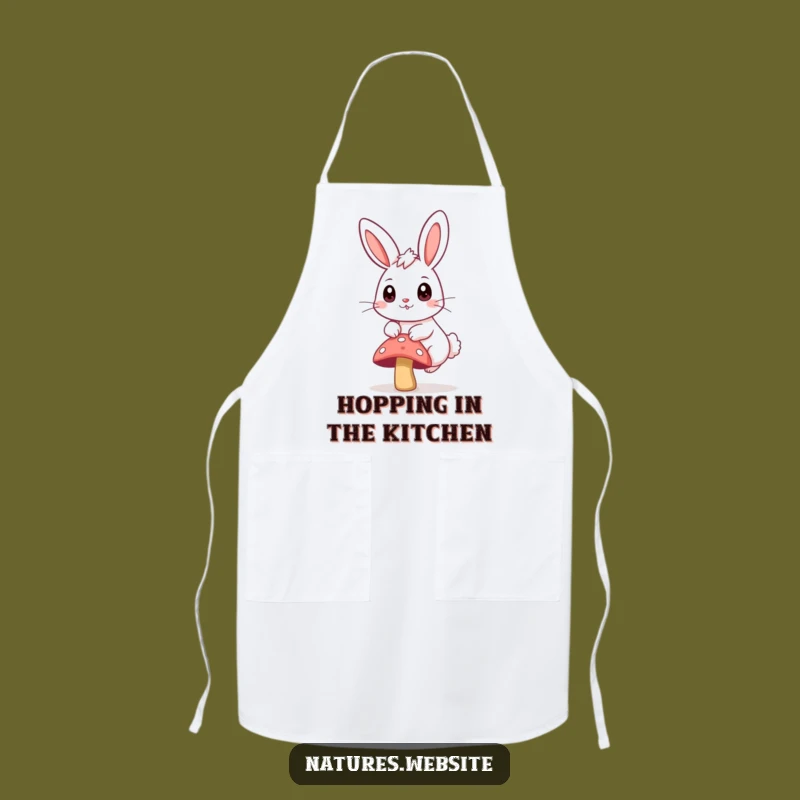 Funny Bunny Hopping Apron: Kitchen Fun for Whimsical Cooks