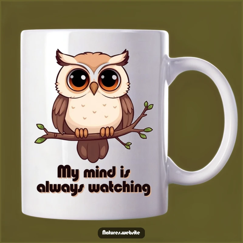 Funny Curious Owl Mug: A Wise Gift for Bird Lovers Who Need a Laugh