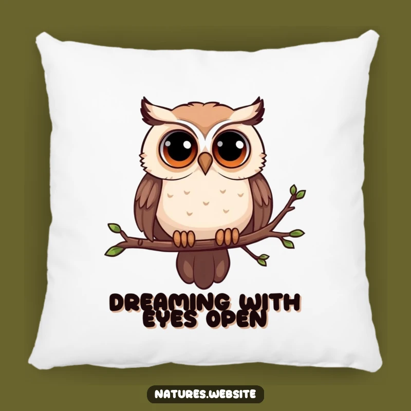 Funny Curious Owl Pillow: Add Cozy Humor and Whimsy to Your Sofa