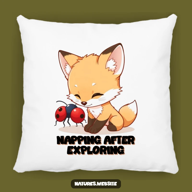 Funny Fox Cub Pillow: Cozy Curiosity - A Hilarious & Soft Gift