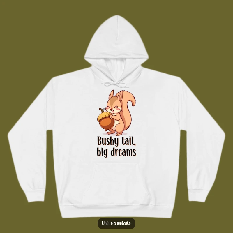 Funny Squirrel Hoodie: Cozy Acorn Balancing - The Perfect Warm & Humorous Gift