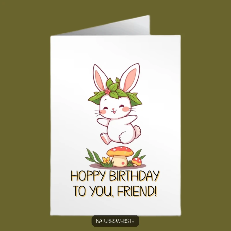 Free Printable Bunny Birthday Card: Funny Downloadable Enchanted Gift for a Magical Day!