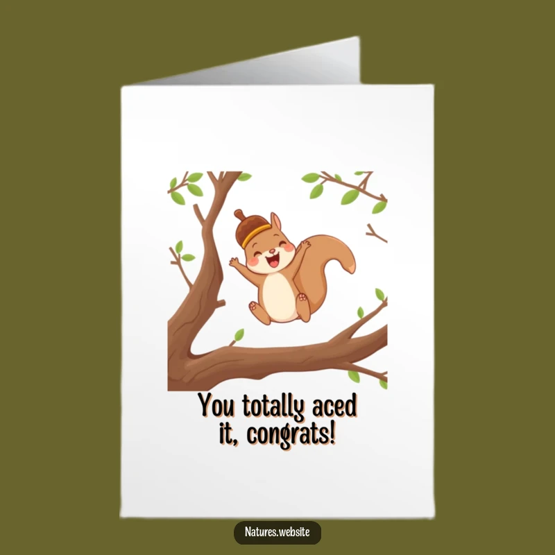 Free Printable Squirrel Card: Celebrate Your Climb with this Funny Downloadable!