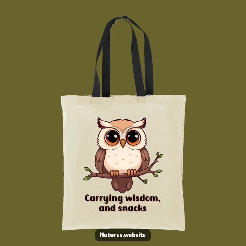 Funny Curious Owl Tote Bag: Your Go-To Hilarious Accessory for Everyday Adventures