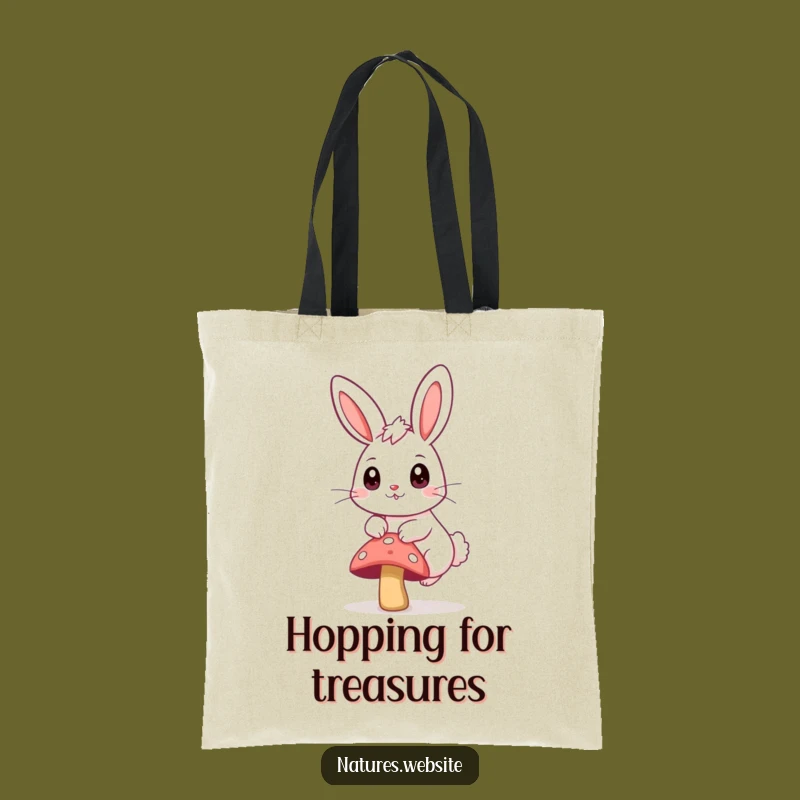 Funny Bunny Hopping Tote Bag: Carry Your Whimsy with Farmyard Style